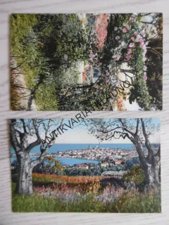 ANTIBES, KVĚTINY,  PANORAMA, FRANCIE,  2 KUSY