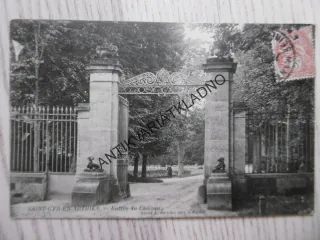 ST. CYR EN ARTHIES, VSTUPNÍ BRÁNA DO ZÁMKU, 1910, FRANCIE
