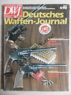 DWJ -DEUTSCHES WAFFEN-JOURNAL, 4/90, NĚMECKY, ČASOPIS ,ZBRANĚ, 