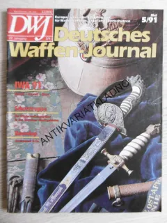 DWJ -DEUTSCHES WAFFEN-JOURNAL, 5/91, NĚMECKY, ČASOPIS ,ZBRANĚ, 