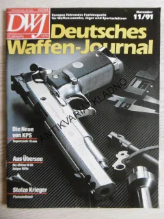 DWJ -DEUTSCHES WAFFEN-JOURNAL, 11/91, NĚMECKY, ČASOPIS ,ZBRANĚ, 