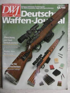 DWJ -DEUTSCHES WAFFEN-JOURNAL, 12/91, NĚMECKY, ČASOPIS ,ZBRANĚ, 