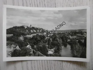 BENÁTKY NAD JIZEROU, 1950, ZÁMEK, ŘEKA JIZERA, MLADÁ BOLESLAV