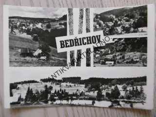 BEDŘICHOV, OKÉNKOVÁ POHLEDNICE, OKRES JABLONEC NAD NISOU