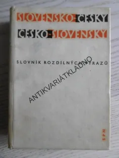 SLOVENSKO-ČESKÝ, ČESKO-SLOVENSKÝ SLOVNÍK ROZDÍLNÝCH VÝRAZŮ, **an