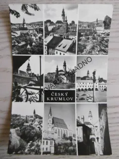 ČESKÝ KRUMLOV, OKÉNKOVÁ POHLEDNICE, NÁMĚSTÍ, ZÁMEK