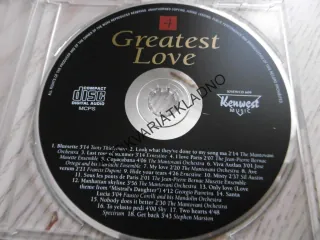 GREATEST LOVE, CD HUDBA