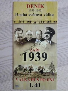 DENÍK 1939-1945, ZÁŘÍ 1939, VÁLKA DEN PO DNI, 1. DÍL, DVD FILM DOKUMENT