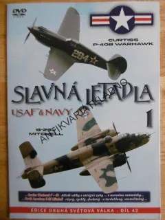 SLAVNÁ LETADLA 1.,USAF A NAVY, DVD DOKUMENT SVĚT.VÁLKA