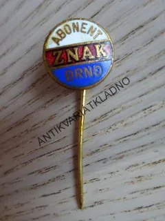 ODZNAK - ABONENT ZNAK BRNO, SMALT