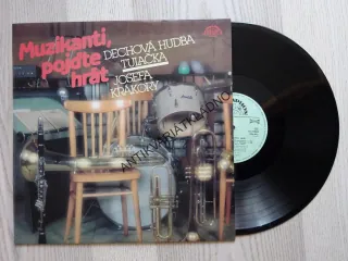 MUZIKANTI, POJĎTE HRÁT, DECHOVÁ HUDBA TULAČKA JOSEFA KRÁKORY, LIDOVÉ PÍSNĚ, LP