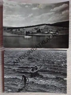 ŠUMAVA, LIPENSKÉ JEZERO, LIPNO, OKRES ČESKÝ KRUMLOV, 2 KUSY, 1953