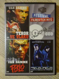 TEROR VE VLAKU, PEKLO, TĚLO NA TĚLO, 3 X DVD FILM