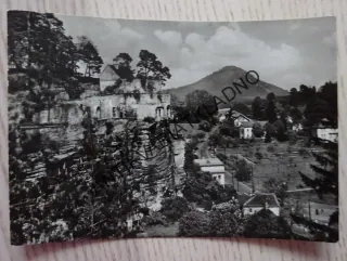 SLOUP V ČECHÁCH, SKALNÍ HRAD, OKRES ČESKÁ LÍPA, 1960