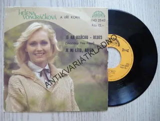 JÁ NA BRÁCHU - BLUES, JE MI LÍTO, ADIEU, HELENA VONDRÁČKOVÁ, MALÁ DESKA