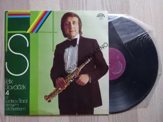 FELIX SLOVÁČEK A LADISLAV ŠTAIDL SE SVÝM ORCHESTREM 4, DECHOVKA, LIDOVÉ PÍSNĚ, LP