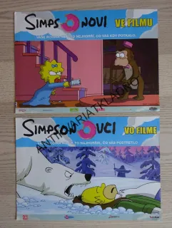 SIMPSONOVI VE FILMU, SLOVENSKY, FOTOSKA FILM USA, LOBBY