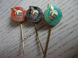 3X KRUŠOVICKÝ LEŽÁK, 1960, PIVO, KRUŠOVICE, ODZNAK