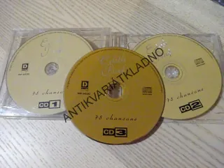 3X EDITH PIAF, CHANSONS, CD HUDBA