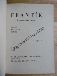 FRANTÍK, A.JENNE, A.SALAČ, 1932, **an