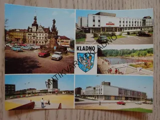 KLADNO, RADNICE, KINO HUTNÍK, VINAŘICE - KOUPALIŠTĚ, HOTEL KLADNO, DŮM KULTURY SONP
