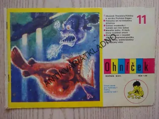 OHNÍČEK 11/1975, KOMIKS, NEPRAKTA, SEKORA, BURIAN