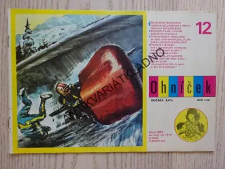 OHNÍČEK 12/1975, KOMIKS, NEPRAKTA, SEKORA, BURIAN