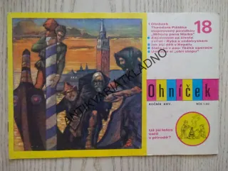 OHNÍČEK 18/1975, KOMIKS, NEPRAKTA, SEKORA, BURIAN