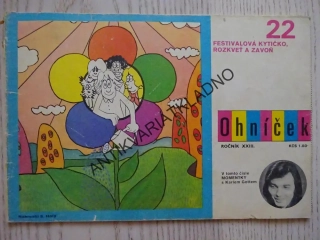 OHNÍČEK 22/1973, KOMIKS, NEPRAKTA, SEKORA, BURIAN