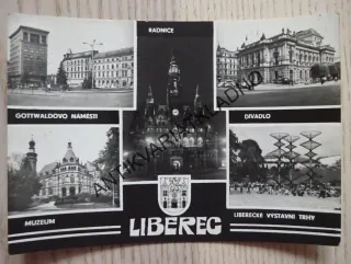 LIBEREC, RADNICE, NÁMĚSTÍ, MUZEUM, DIVADLO, LIBERECKÉ VÝSTAVNÍ TRHY, 1968