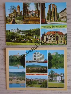 BENEŠOVSKO, ZÁMEK KONOPIŠTĚ, HRAD ČESKÝ ŠTERNBERK, LOUŇOVICE POD BLANÍKEM, NOVÁ ŽIVOHOŠŤ, VOTICE, ZÁMEK VLAŠIM, ZÁMEK JEMNIŠTĚ, ZÁMEK VRCHOTOVY JANOVICE, BENEŠOV, 2 KUSY