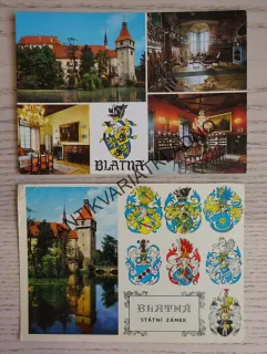 STÁTNÍ ZÁMEK BLATNÁ, OKRES STRAKONICE, 2 KUSY