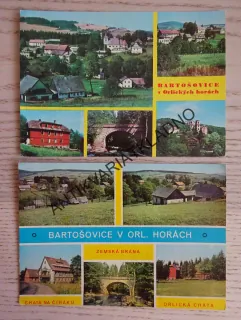 BARTOŠOVICE V ORLICKÝCH HORÁCH, ZEMSKÁ BRÁNA, CHATA NA ČIHÁKU, ORLICKÁ CHATA, OKRES RYCHNOV NAD KNĚŽNOU, 2 KUSY
