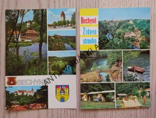 BECHYNĚ, LÁZNĚ, ŽIDOVA STROUHA, LUŽNICE, ZÁMEK, OKRES TÁBOR, 2 KUSY