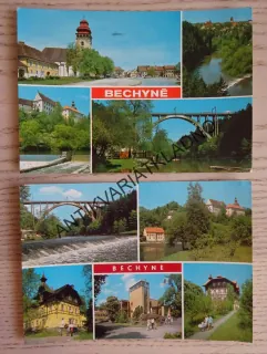 BECHYNĚ, LÁZNĚ, ŽIDOVA STROUHA, ZÁMEK, OKRES TÁBOR, 2 KUSY