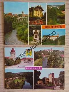 BECHYNĚ, LÁZNĚ, ZÁMEK, OKRES TÁBOR, 2 KUSY