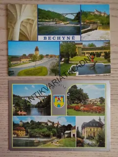 BECHYNĚ, LÁZNĚ, ZÁMEK, OKRES TÁBOR, 2 KUSY