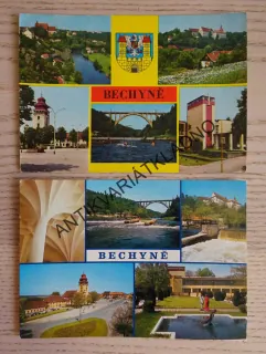 BECHYNĚ, LÁZNĚ, ZÁMEK, OKRES TÁBOR, 2 KUSY