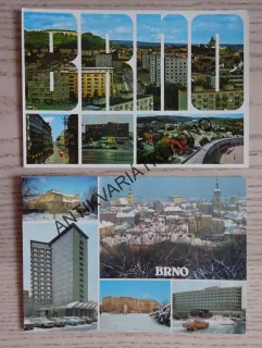 BRNO, HOTEL INTERNATIONAL, VÝSTAVIŠTĚ BRNO, HOTEL CONTINENTAL, STŘED MĚSTA, ŠPILBERK, 2 KUSY