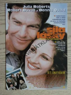 SÍLA LÁSKY, JULIA ROBERTS, DUVALL, D. QUAID, MALÁ FOTOSKA FILM USA