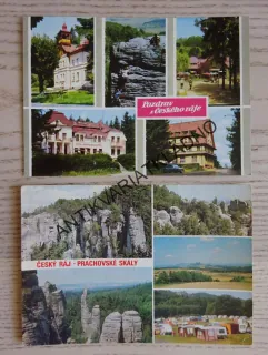 ČESKÝ RÁJ, PRACHOVSKÉ SKÁLY, 2 KUSY