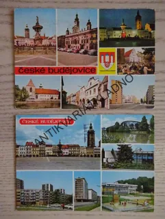 ČESKÉ BUDĚJOVICE, SAMSONOVA KAŠNA, ŽIŽKOVO NÁMĚSTÍ, 2 KUSY