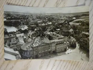 TÁBOR, POHLED Z VĚŽE DĚKANSKÉHO CHRÁMU, 1952