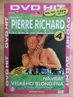 NÁVRAT VELKÉHO BLONDÝNA, PIERRE RICHARD 4., DVD FILM