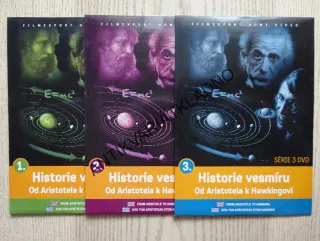 HISTORIE VESMÍRU 1-3, 3X DVD FILM DOKUMENT
