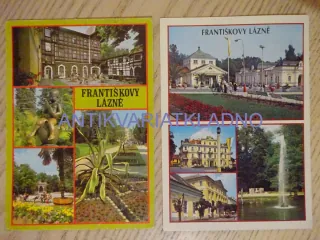 FRANTIŠKOVY LÁZNĚ, SOCHA FRANTIŠKA, OKRES CHEB, 2 KUSY