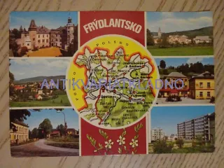 FRÝDLANT, ZÁMEK, MAPA, OKRES LIBEREC