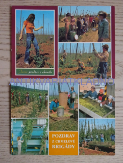 POZDRAV Z CHMELE, CHMELNICE, 2 KUSY