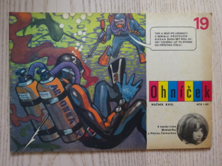 OHNÍČEK 19/1973, KOMIKS, NEPRAKTA, SEKORA, BURIAN