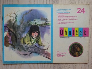 OHNÍČEK 24/1974, KOMIKS, NEPRAKTA, SEKORA, BURIAN